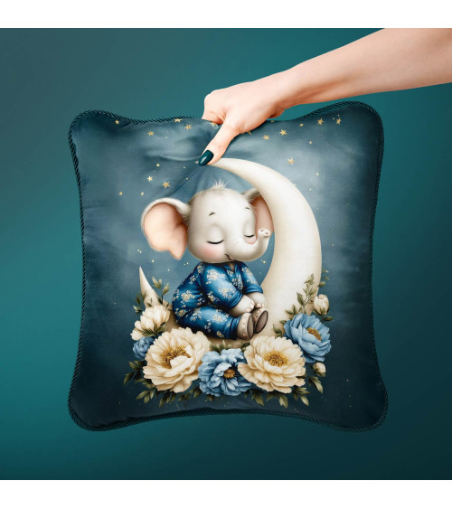 Moon Elephant 01 – słonik śpiący na księżycu | Mamidu