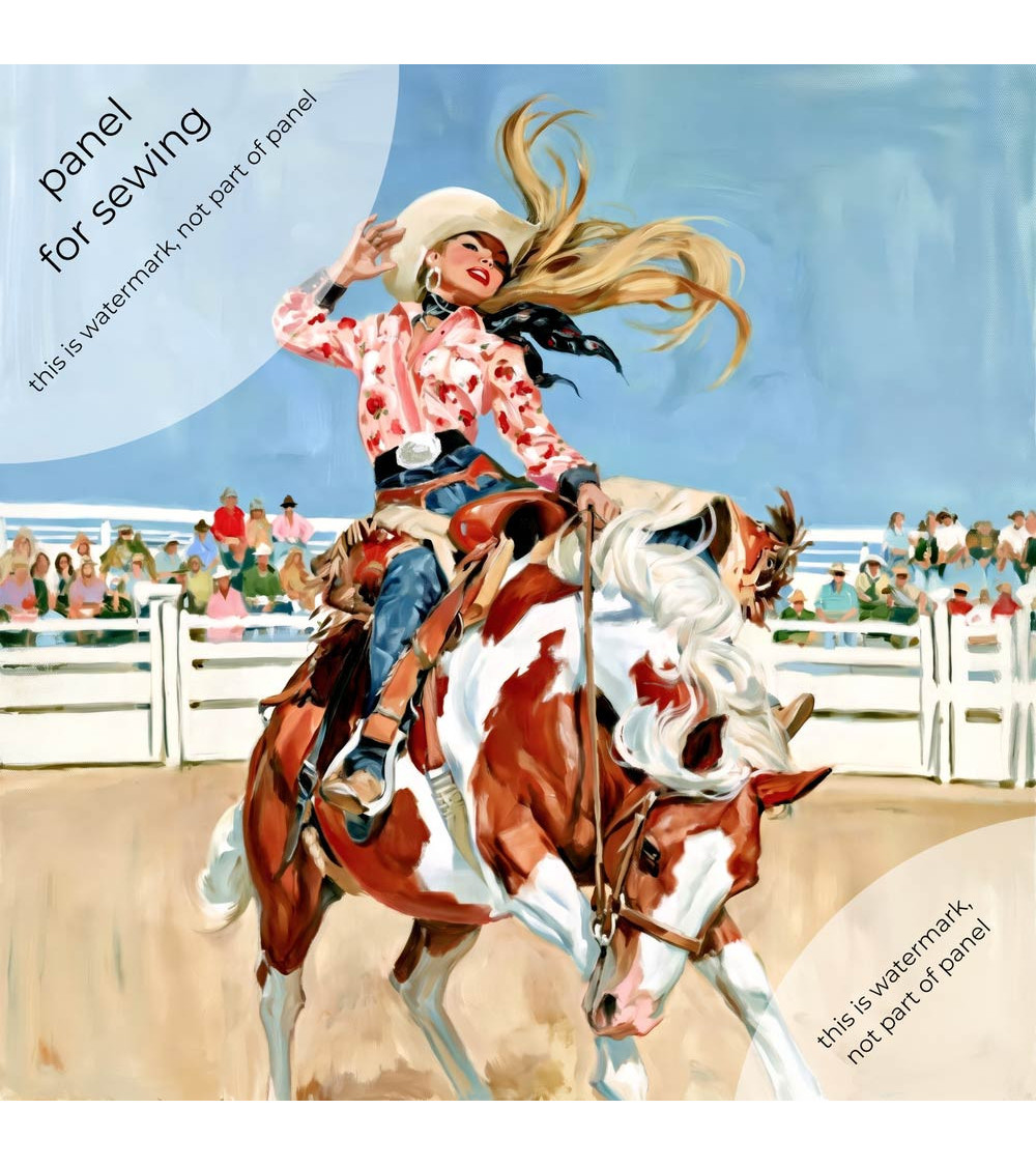 Rodeo Cowgirl 02 – Rodeo-Cowgirl auf Schecke | Mamidu