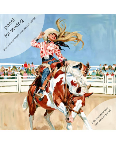 Rodeo Cowgirl 02 – Rodeo-Cowgirl auf Schecke | Mamidu