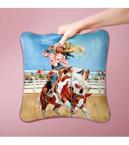 Rodeo Cowgirl 02 – Rodeo-Cowgirl auf Schecke | Mamidu