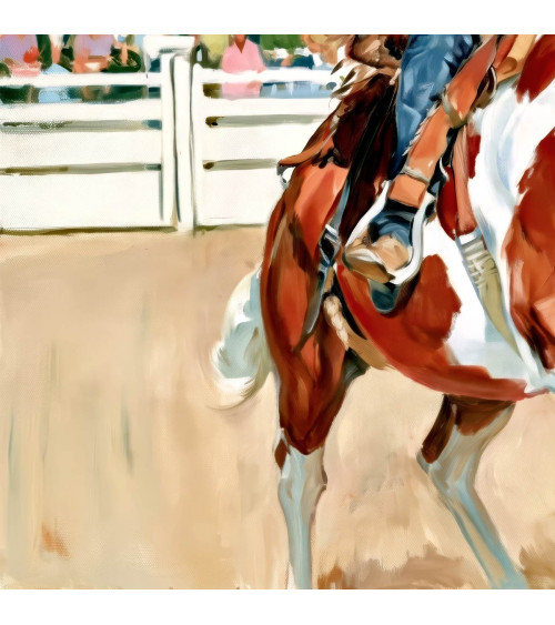 Rodeo Cowgirl 02 – Rodeo-Cowgirl auf Schecke | Mamidu