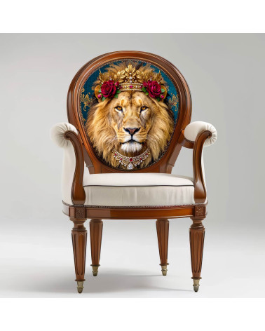 Royal Lion 18 – lion with a rose crown panel | Mamidu