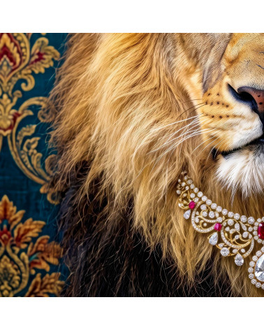 Royal Lion 18 – lion with a rose crown panel | Mamidu