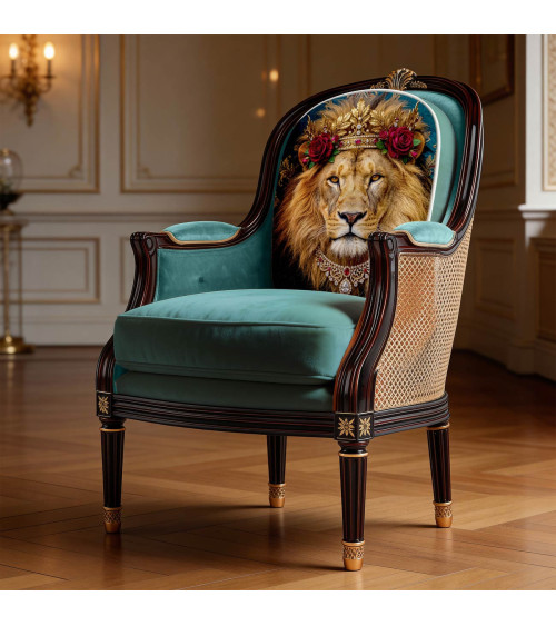 Royal Lion 18 – lion with a rose crown panel | Mamidu