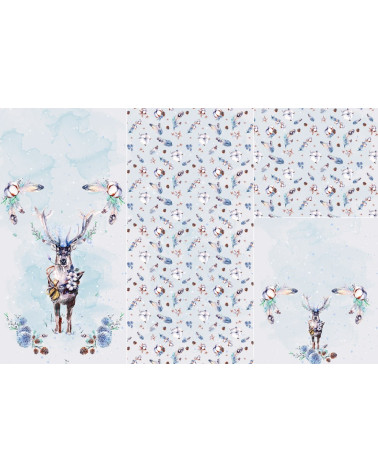 Panel na śpiworek Winter deer