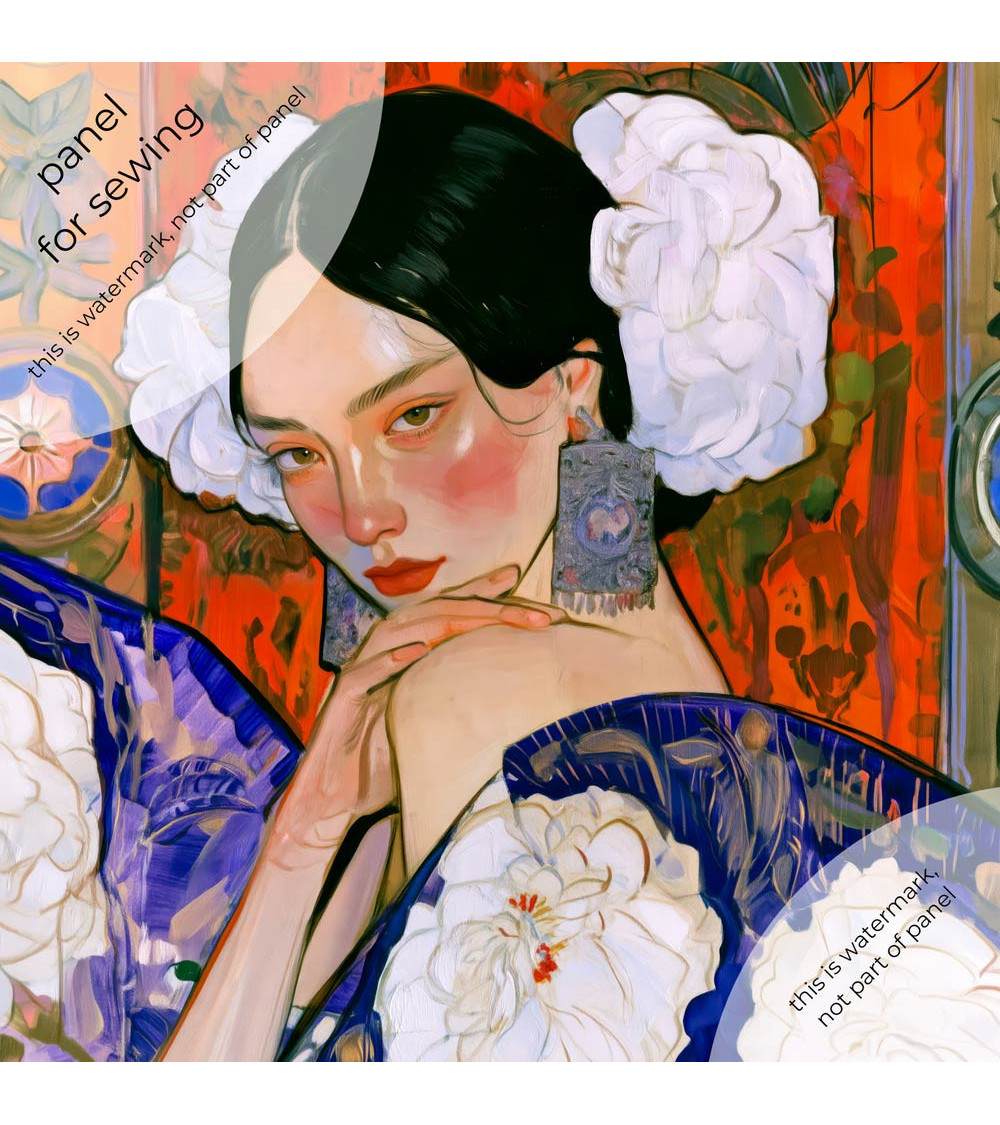 Garden Muse 03 – Frau mit Pfingstrose im Kimono | Mamidu