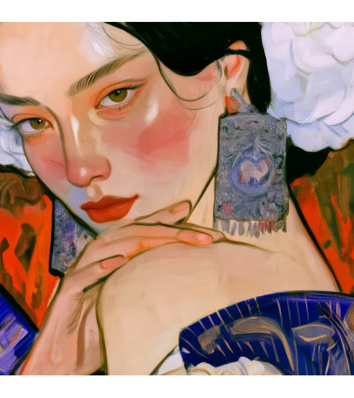 Garden Muse 03 – Frau mit Pfingstrose im Kimono | Mamidu