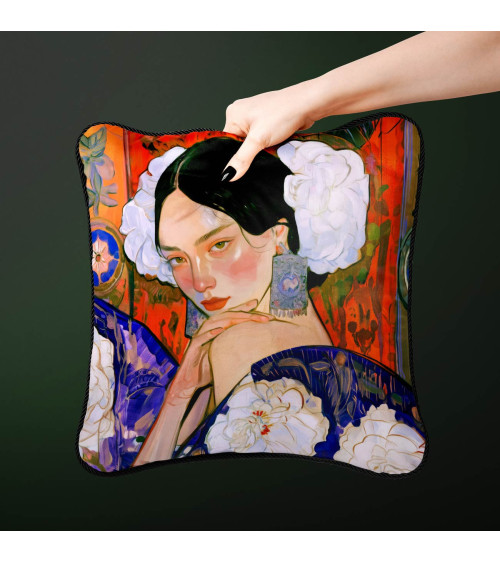 Garden Muse 03 – Frau mit Pfingstrose im Kimono | Mamidu