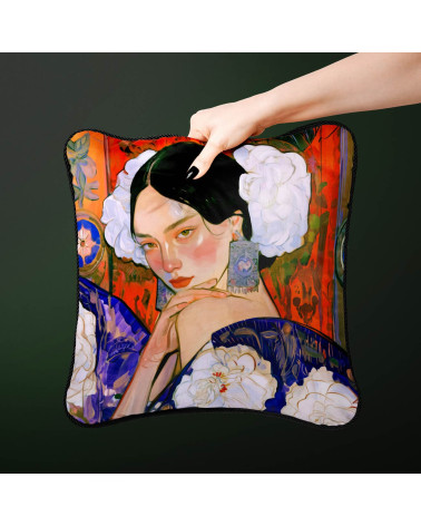 Garden Muse 03 – Frau mit Pfingstrose im Kimono | Mamidu