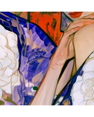 Garden Muse 03 – Frau mit Pfingstrose im Kimono | Mamidu