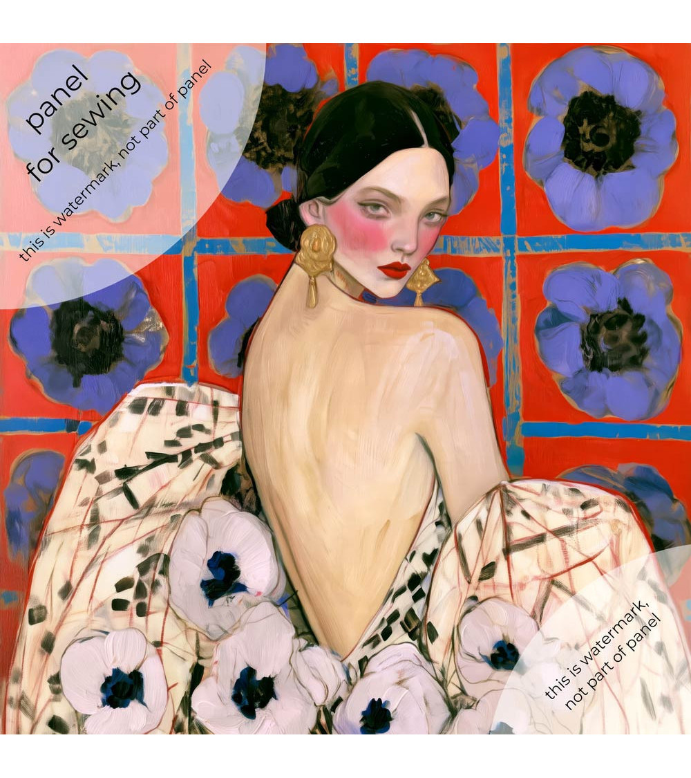 Garden Muse 04 – woman among anemones | Mamidu