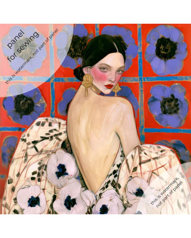 Garden Muse 04 – woman among anemones | Mamidu