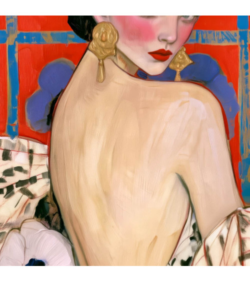 Garden Muse 04 – woman among anemones | Mamidu