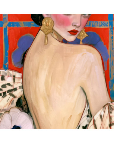 Garden Muse 04 – woman among anemones | Mamidu