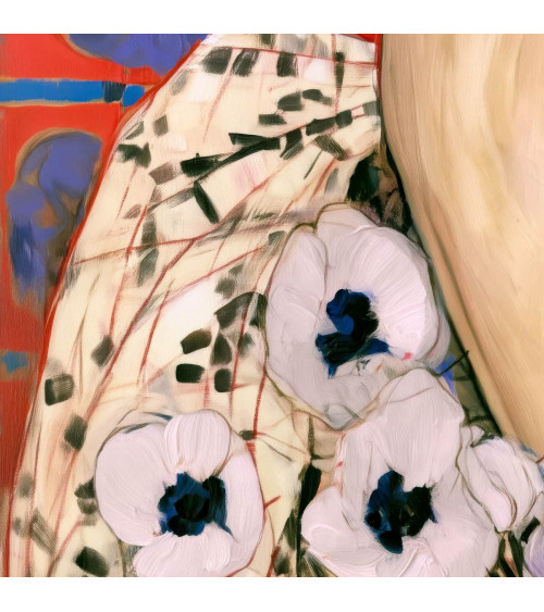 Garden Muse 04 – woman among anemones | Mamidu