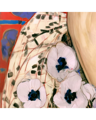Garden Muse 04 – woman among anemones | Mamidu