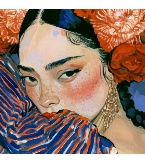 Garden Muse 05 – kobieta z chryzantemami | Mamidu