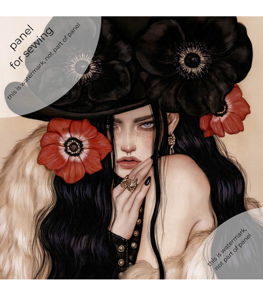 Gothic Cowgirl 01 – Gothic-Cowgirl mit Mohn | Mamidu