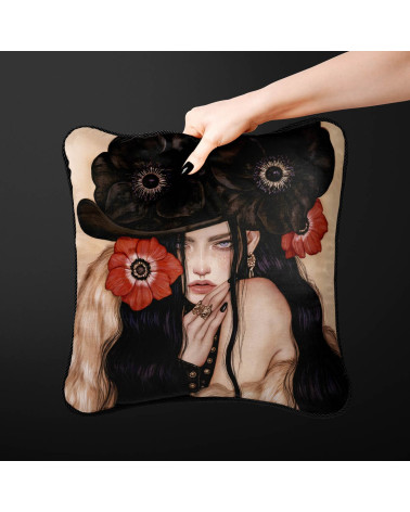 Gothic Cowgirl 01 – Gothic-Cowgirl mit Mohn | Mamidu