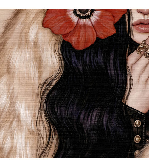 Gothic Cowgirl 01 – Gothic-Cowgirl mit Mohn | Mamidu