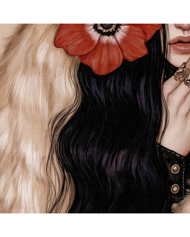 Gothic Cowgirl 01 – Gothic-Cowgirl mit Mohn | Mamidu