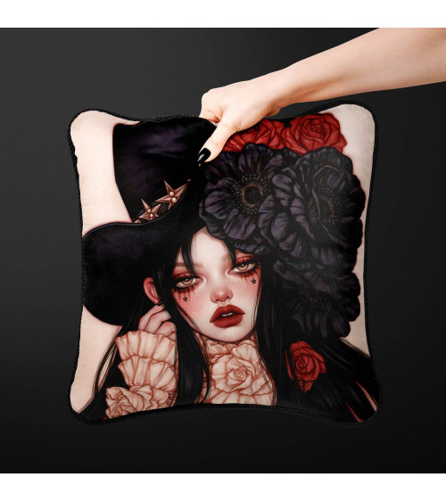 Gothic Cowgirl 02 – Gothic-Cowgirl mit Rosen | Mamidu
