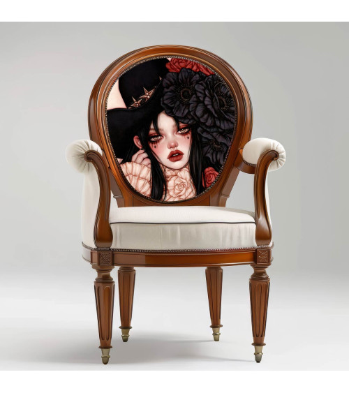 Gothic Cowgirl 02 – Gothic-Cowgirl mit Rosen | Mamidu