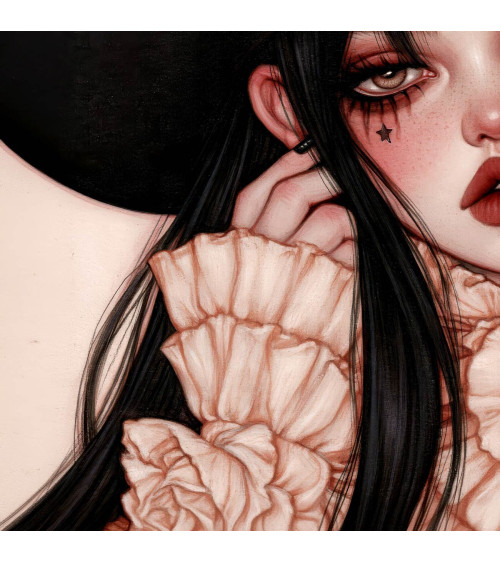 Gothic Cowgirl 02 – Gothic-Cowgirl mit Rosen | Mamidu