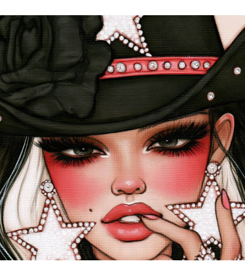 Gothic Cowgirl 04 – Cowgirl mit Sternhut | Mamidu