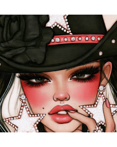Gothic Cowgirl 04 – Cowgirl mit Sternhut | Mamidu