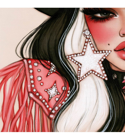 Gothic Cowgirl 04 – Cowgirl mit Sternhut | Mamidu