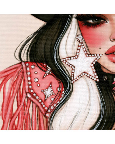 Gothic Cowgirl 04 – Cowgirl mit Sternhut | Mamidu