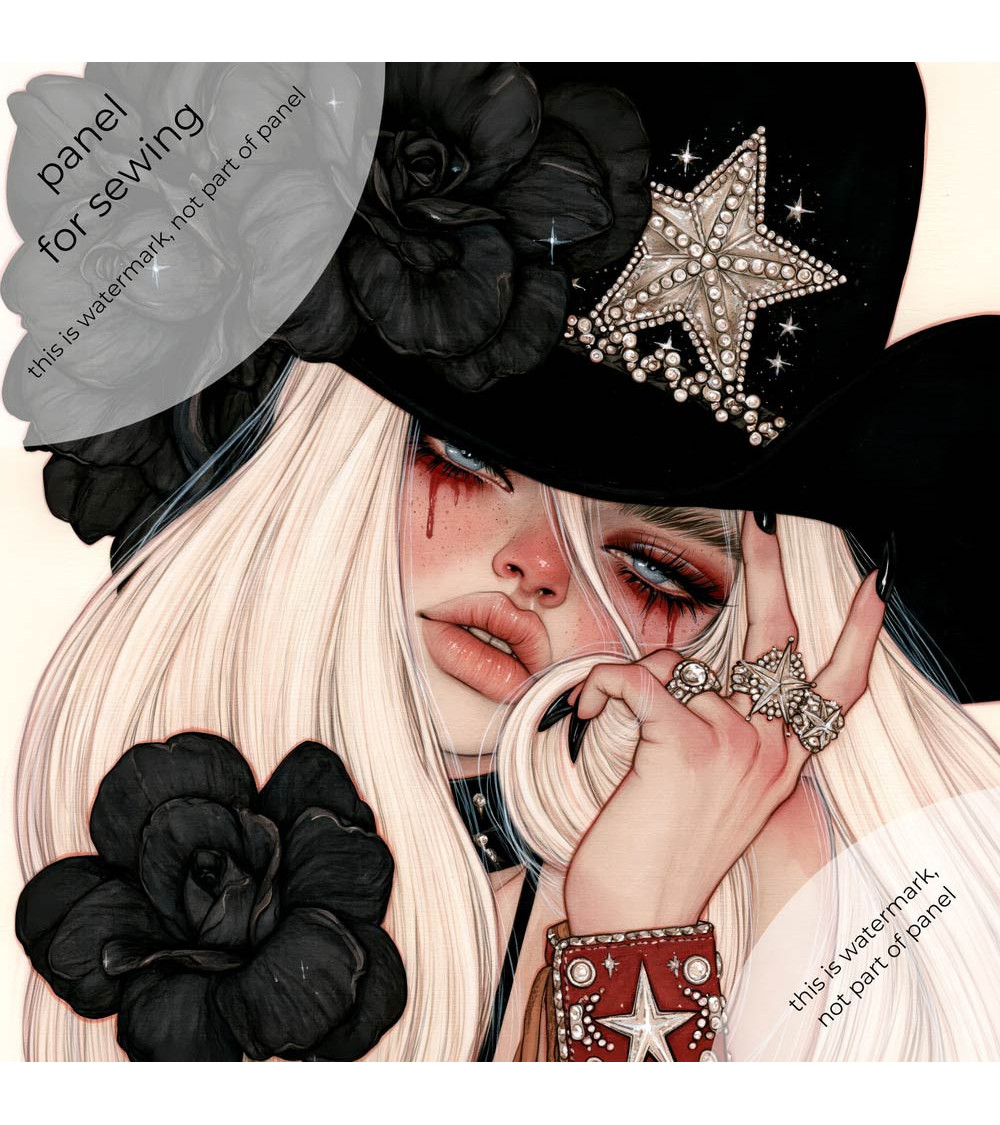 Gothic Cowgirl 05 – cowgirl with a crystal star | Mamidu