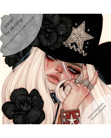 Gothic Cowgirl 05 – cowgirl with a crystal star | Mamidu