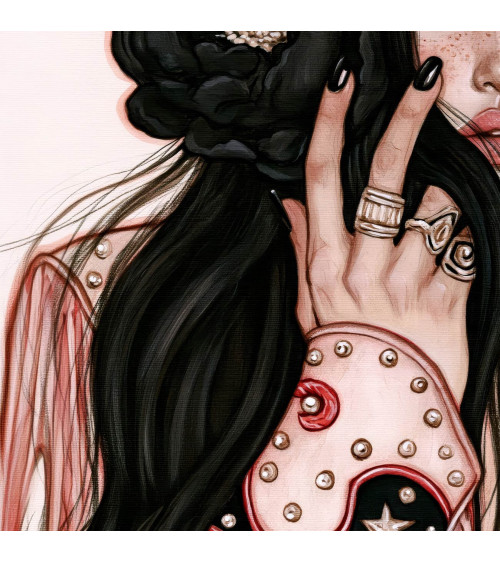Gothic Cowgirl 06 – cowgirl with black roses | Mamidu