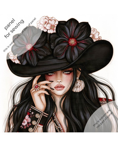 Gothic Cowgirl 07 – cowgirl in a wide black hat | Mamidu