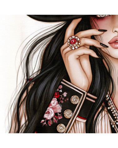 Gothic Cowgirl 07 – cowgirl in a wide black hat | Mamidu