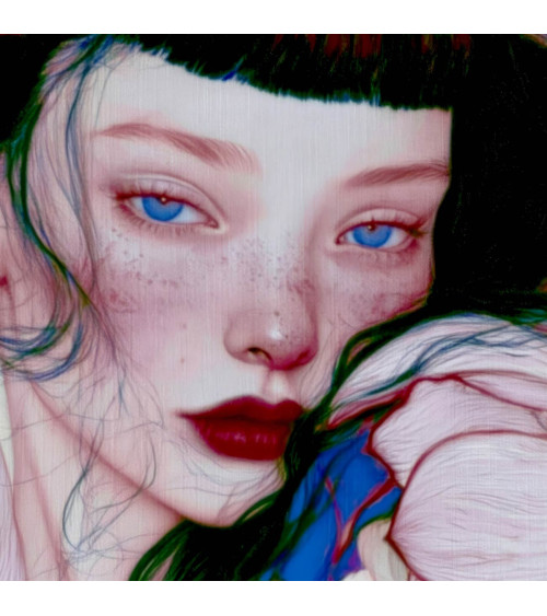 Indigo Muse 01 – dziewczyna w różowych piwoniach | Mamidu