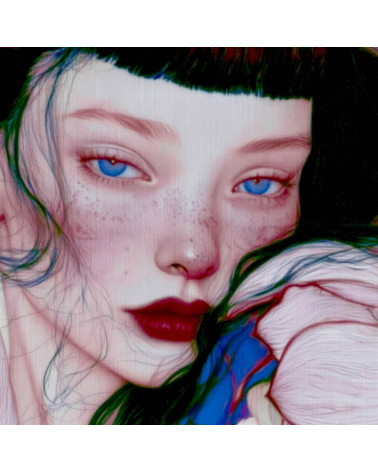 Indigo Muse 01 – dziewczyna w różowych piwoniach | Mamidu