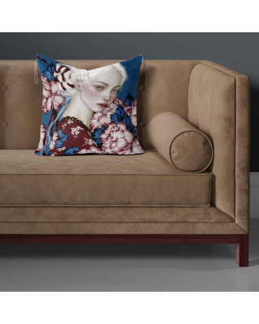 Indigo Muse 02 – white-haired girl in flowers | Mamidu