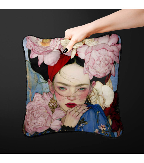 Peony Muse 02 – woman with peonies and scarf | Mamidu