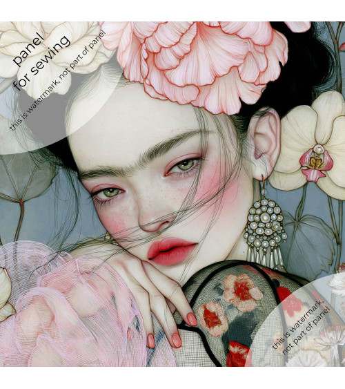 Peony Muse 05 – kobieta z piwoniami i perłami | Mamidu