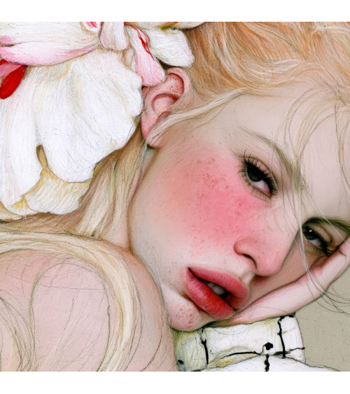 Porcelain Doll 01 – porcelain doll with peony | Mamidu