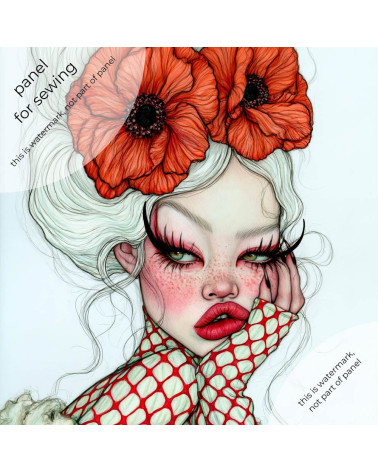 Porcelain Doll 03 – porcelain girl with poppies | Mamidu