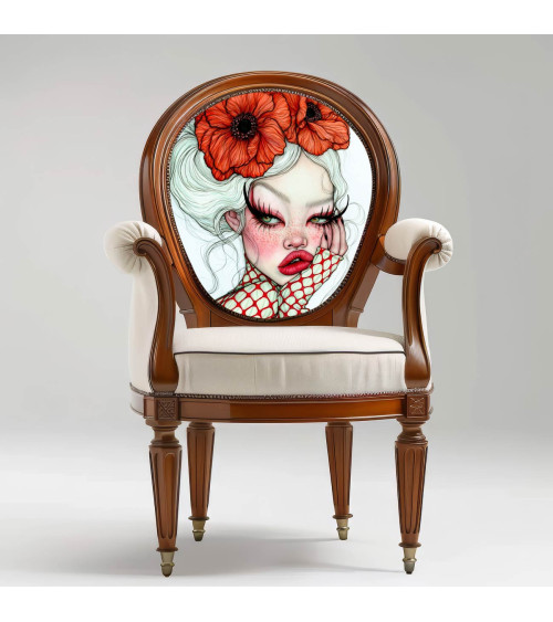 Porcelain Doll 03 – porcelain girl with poppies | Mamidu