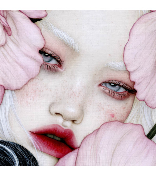 Porcelain Doll 04 – porcelain girl in blush flowers | Mamidu