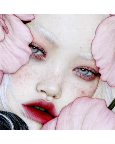 Porcelain Doll 04 – porcelain girl in blush flowers | Mamidu