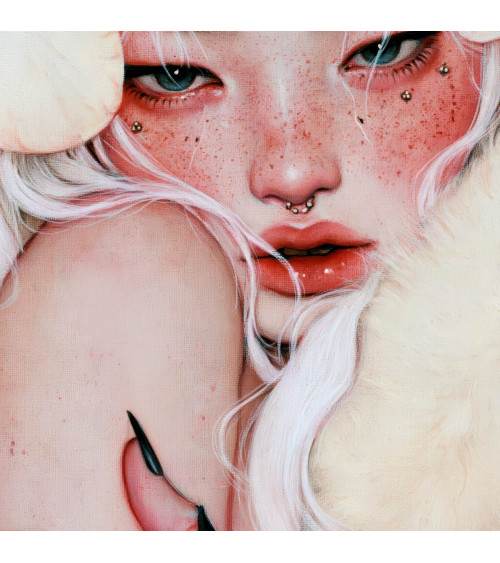 Porcelain Doll 05 – porcelain girl in white fur | Mamidu