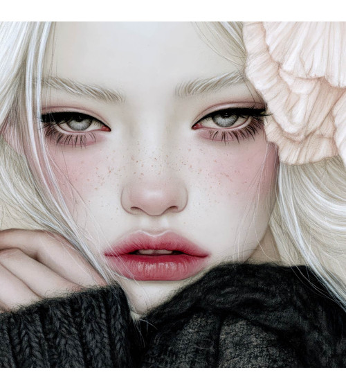 Porcelain Doll 07 – porcelain girl with a peony | Mamidu