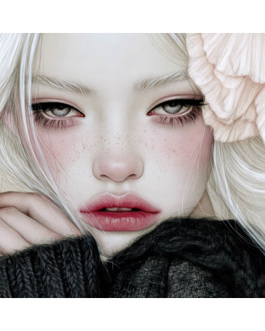 Porcelain Doll 07 – porcelain girl with a peony | Mamidu